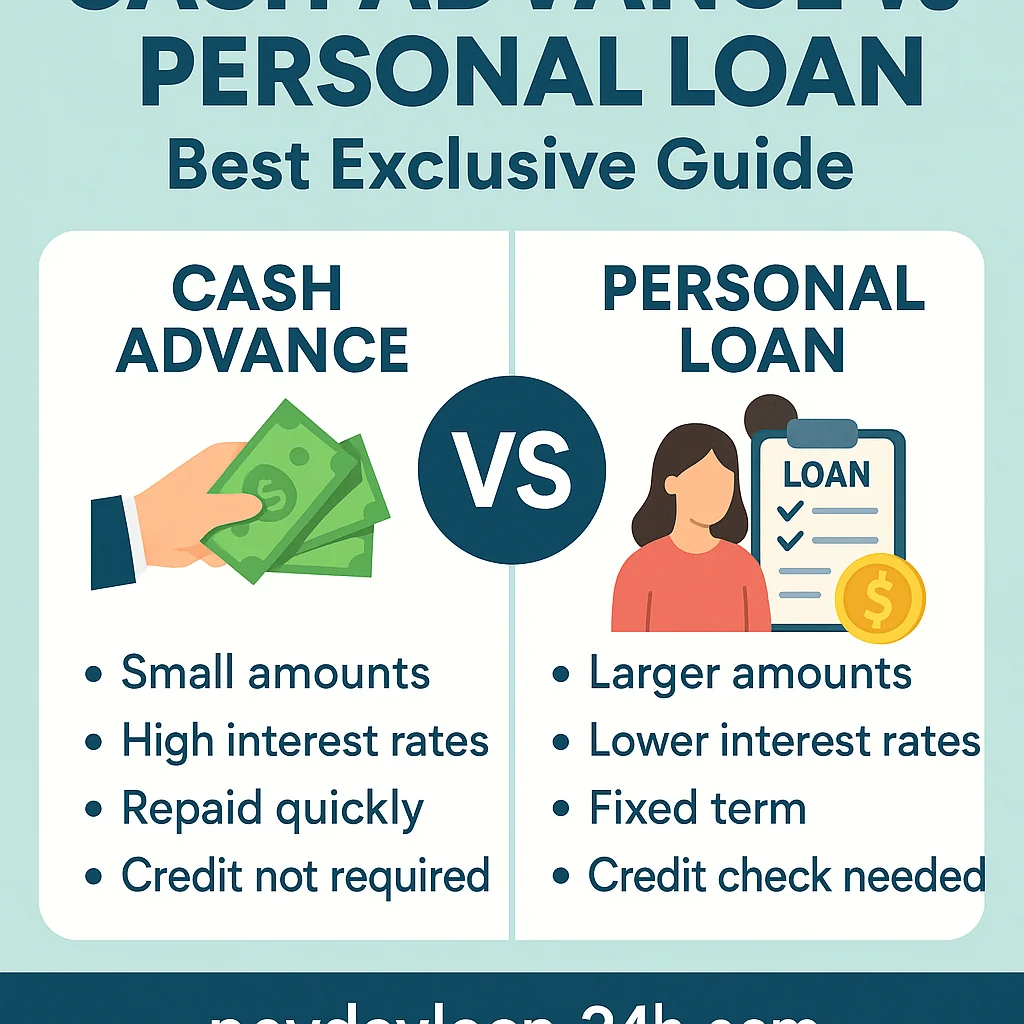 Cash Advance vs Personal Loan: Best Exclusive Guide